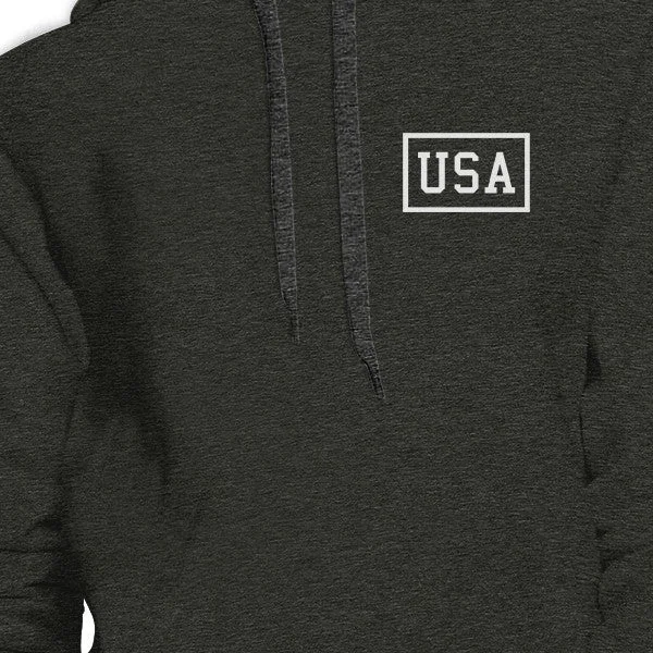 Mini USA Unique 4th Of July Unisex Dark Grey Hoodie Patriotic Gifts