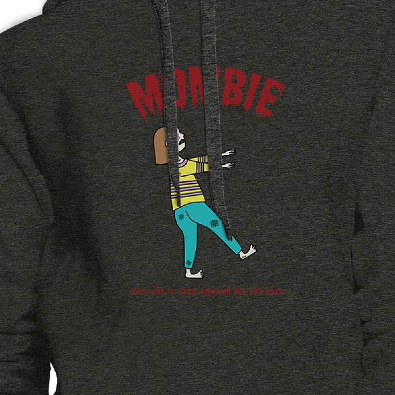 Mombie Sleep Deprived Still Alive Dark Grey Hoodie