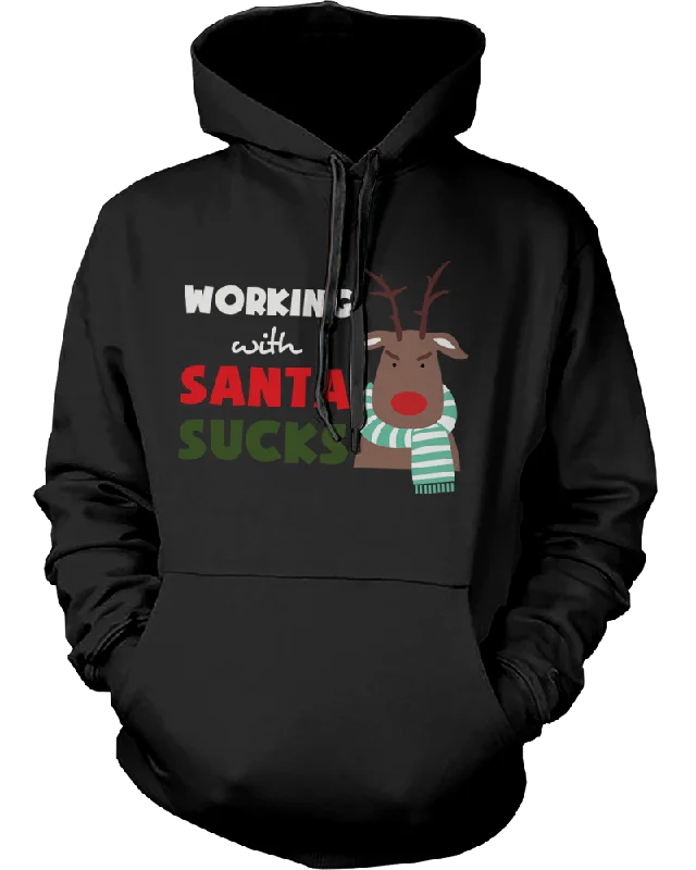 Mr and Mrs Rudolph Couple Matching Outfit Cute X-Mas Couple Hoodies