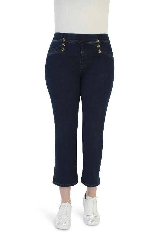 Wonder Denim Crop length Jeans | Dark Blue | 6611RR