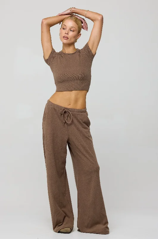 Chase Rib Pant in Chai