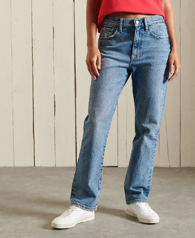 High Rise Straight Jeans | Ludlow Blue Stone