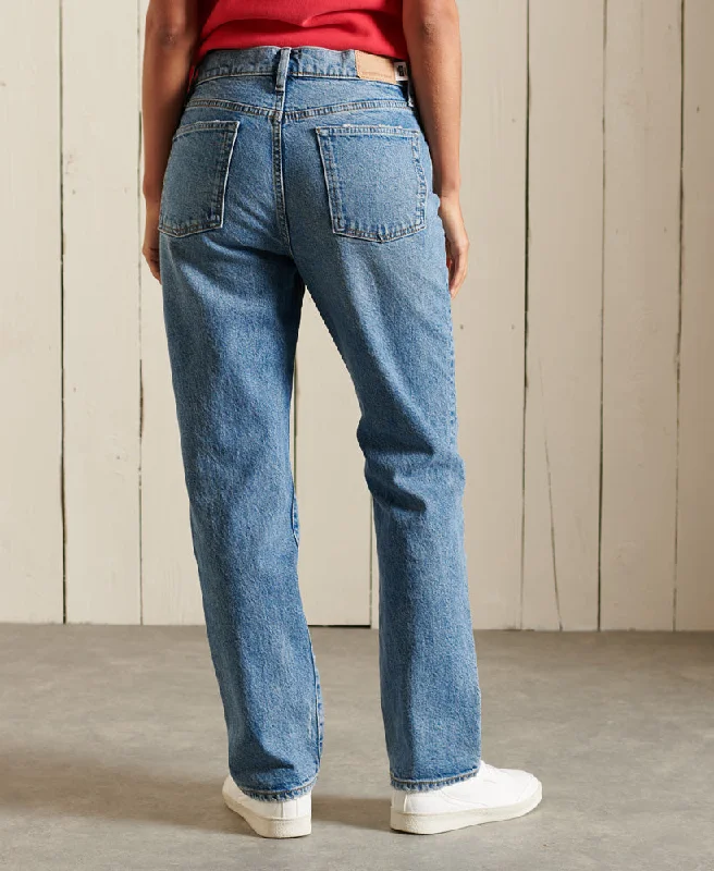 High Rise Straight Jeans | Ludlow Blue Stone