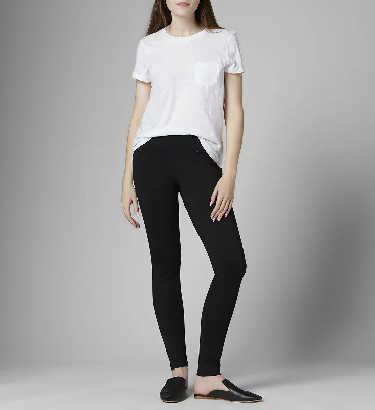 Jag: Black Ricki Mid Rise Leggings