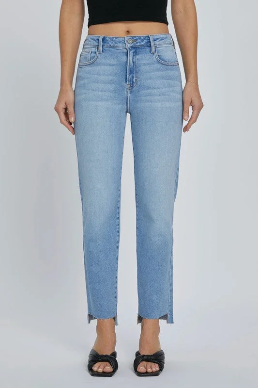 Tracey Light Wash Straight Denim