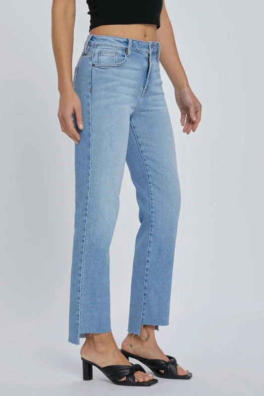 Tracey Light Wash Straight Denim