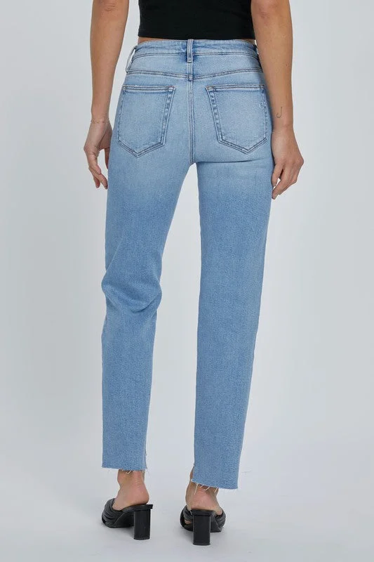 Tracey Light Wash Straight Denim