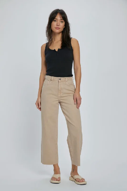 Nori Khaki Cropped Wideleg