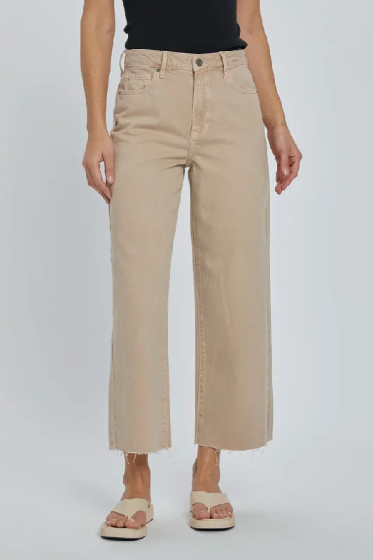 Nori Khaki Cropped Wideleg