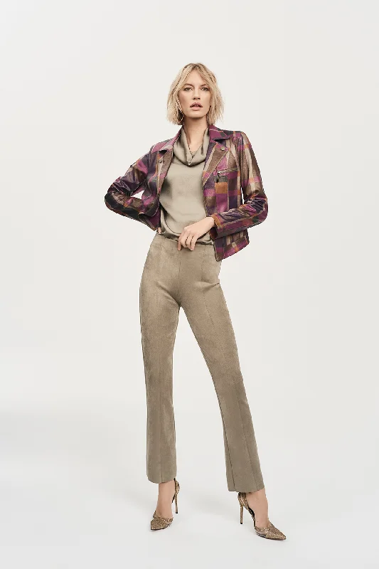 Scuba Crepe Flared Pants