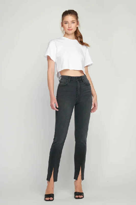 Taylor Front Slit High Rise Skinny