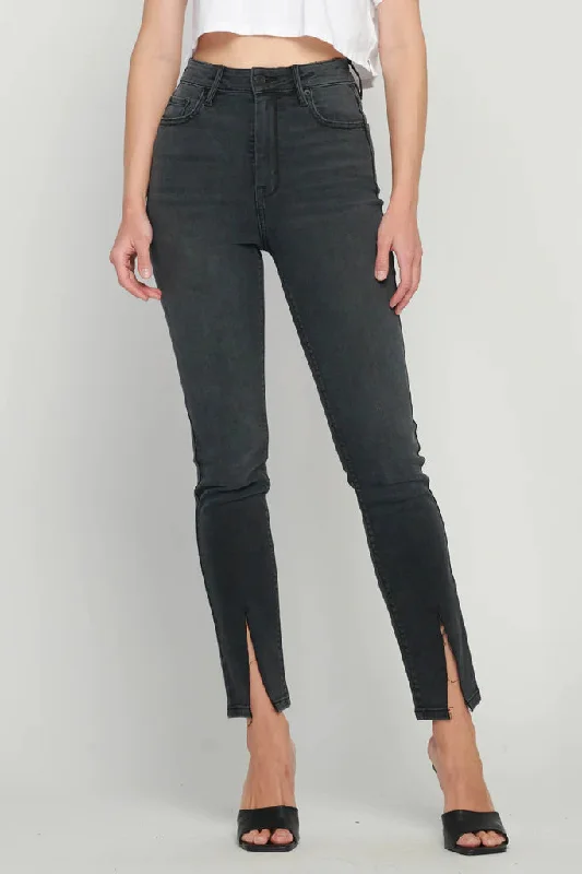 Taylor Front Slit High Rise Skinny