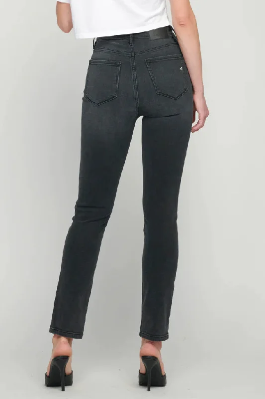 Taylor Front Slit High Rise Skinny