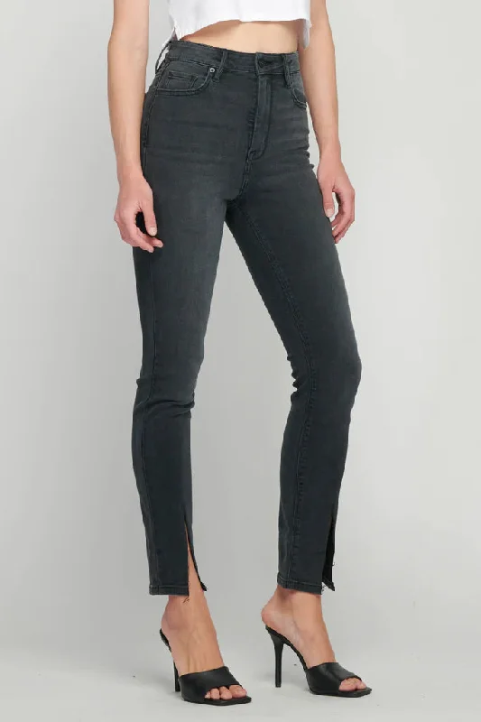 Taylor Front Slit High Rise Skinny