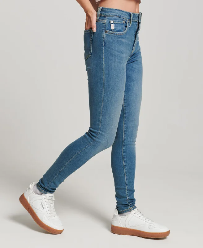 Vintage High Rise Skinny Jeans | Salem Mid Blue