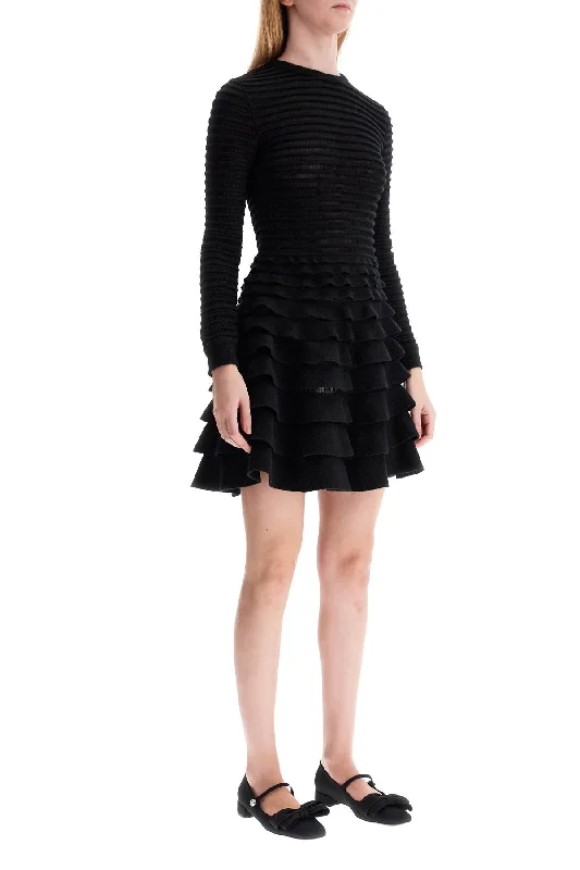 Valentino Garavani Mini Viscose And Wool Dress Fashionable Summer Mini Dress