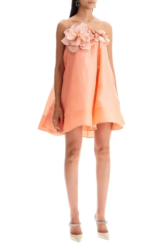 Zimmermann 'mini Organza Dress With Petal Cozy T-Shirt Mini Dress