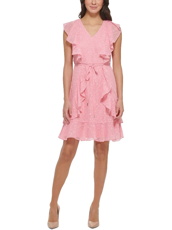 Womens Party Mini Fit & Flare Dress Trendy Off-Shoulder Dress Mini