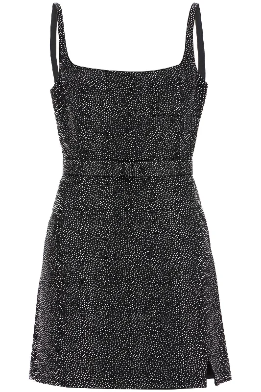 Marc Jacobs Women's Mini Abito The Studded Dress Trendy Wraparound Mini Dress