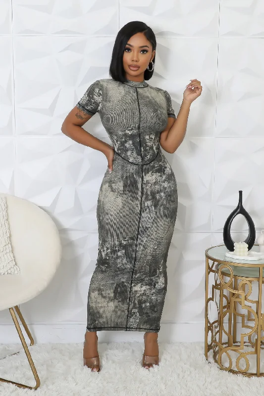 Minimal Effort Dress Elegant Floral-Print Mini Dress