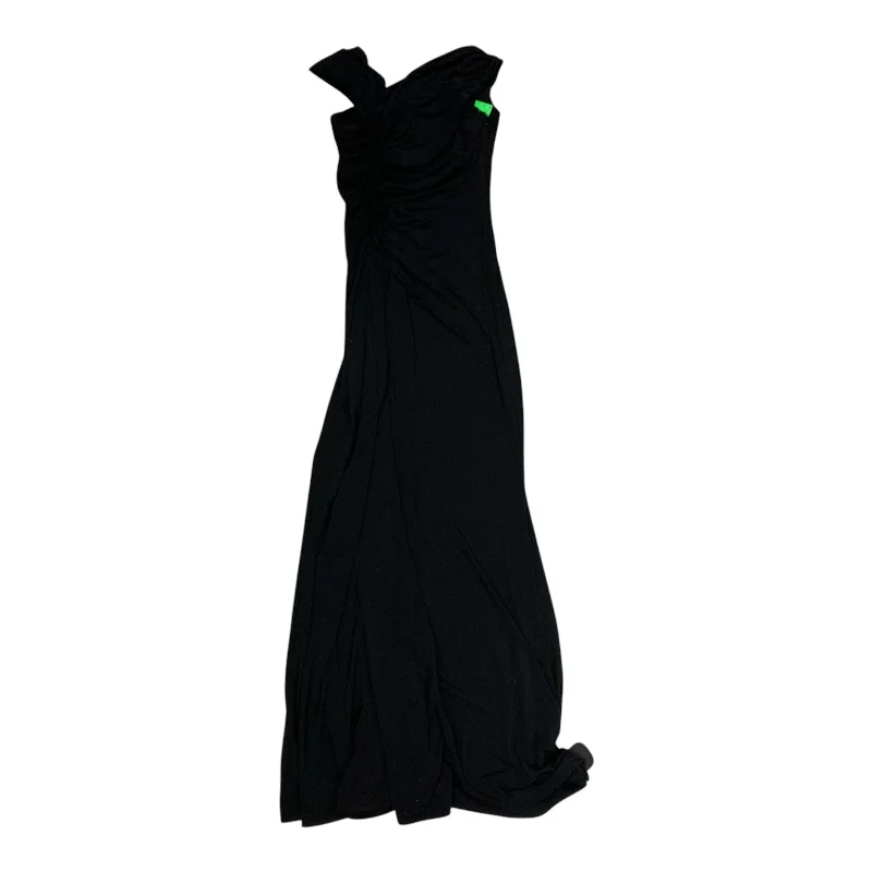 Dress Party Long By Calvin Klein In Black, Size: S Boat Neckline Classic