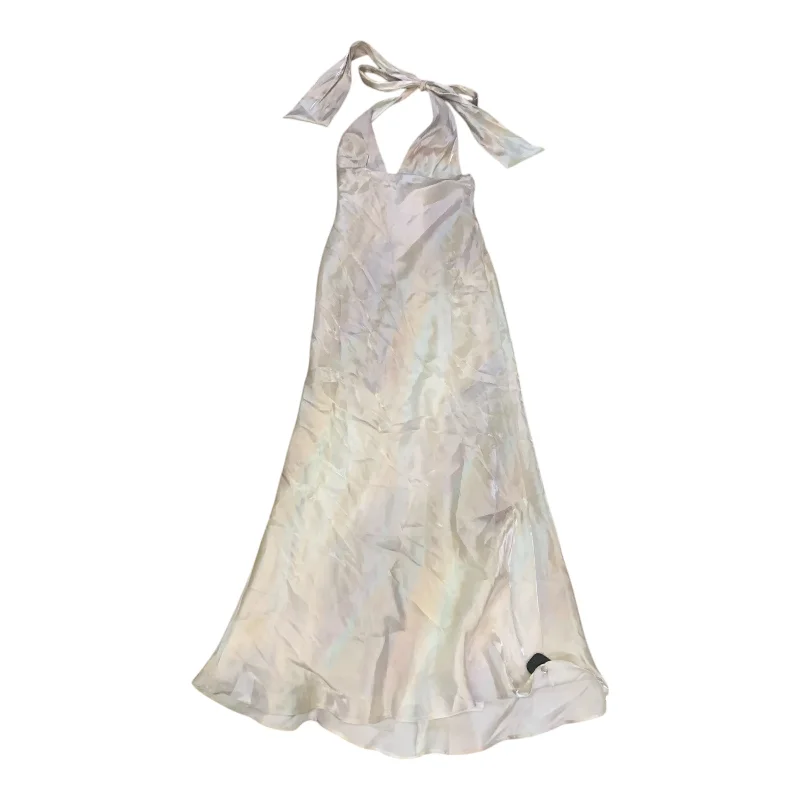 Dress Party Long By Zara In Multi-colored, Size: M Square Neckline Feminine