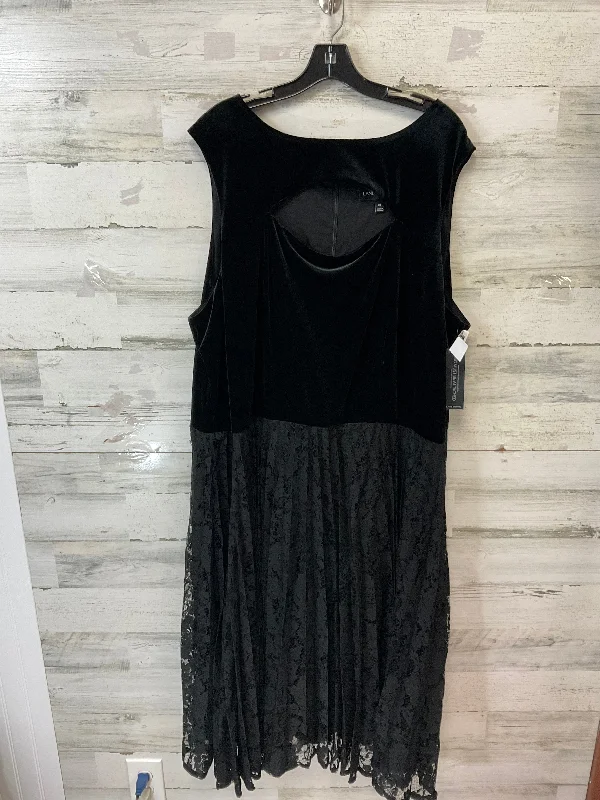 Dress Party Short By Lane Bryant In Black, Size: 4x Tunics Practical easy-care