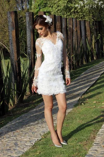 Mini Lace Organza Satin Dress With Flower Embroideries Casual V-Neck Mini Dress