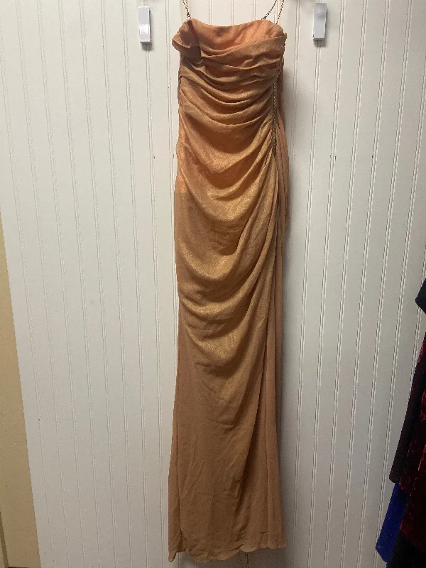 Dress Party Long By Cmb In Tan, Size: S Tunics Chic elegant