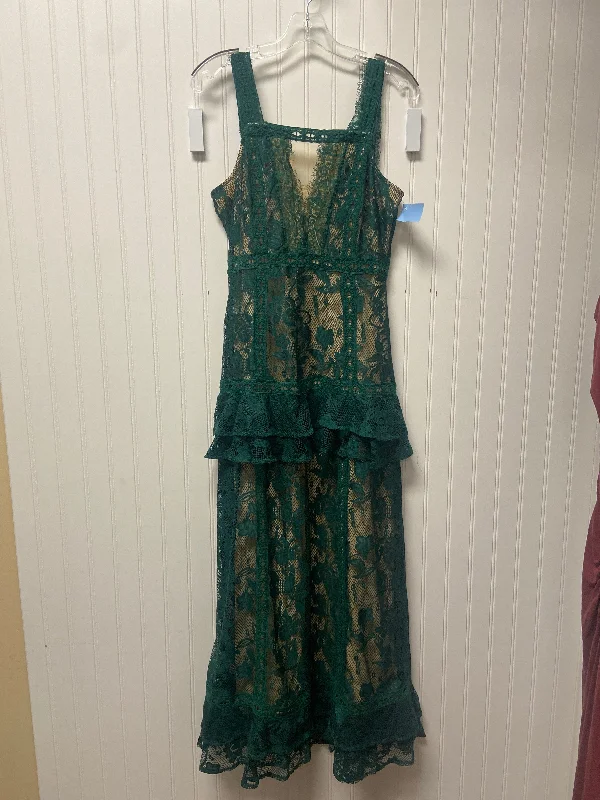 Dress Party Long By Venus In Green, Size: M Tunics Practical easy-care