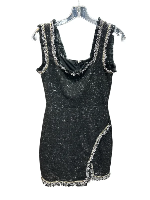 Dress Party Short By Francesca's In Black & Silver, Size: S Tunics Handmade artisanal Dress Party Short By Francesca's In Black & Silver, Size: S Tunics Handmade artisanal