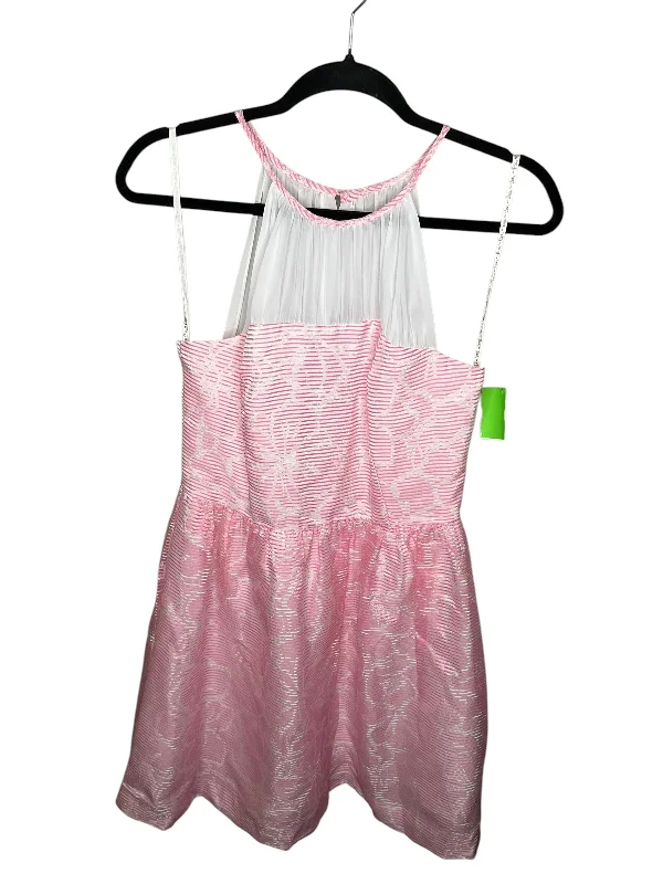 Dress Party Short By Lilly Pulitzer In Pink, Size: 8 Tunics Luxurious premium