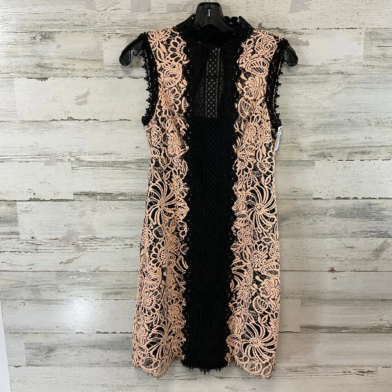 Dress Party Short By Nanette Lepore In Peach, Size: Xs Square Neckline Feminine