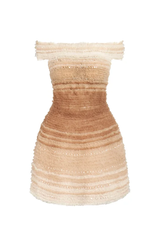 MINI TULLE DRESS WITH HAND EMBROIDERY Casual Mini Dress with Pockets