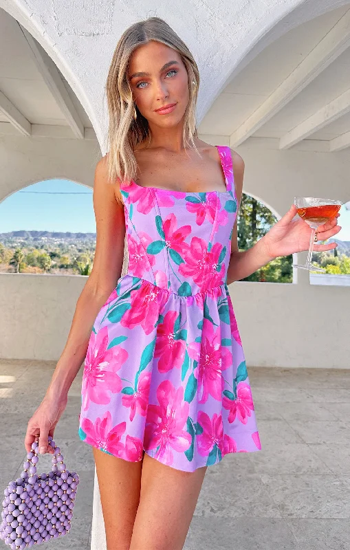 Nina Skort Dress ~ Garden Party Purple Tunics Versatile stylish