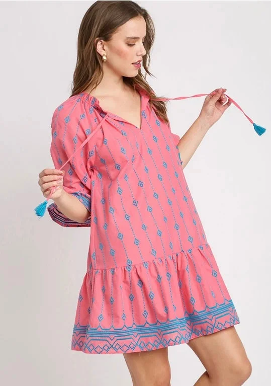 Tea Party Embroidered Dress Tunics Prom sequined