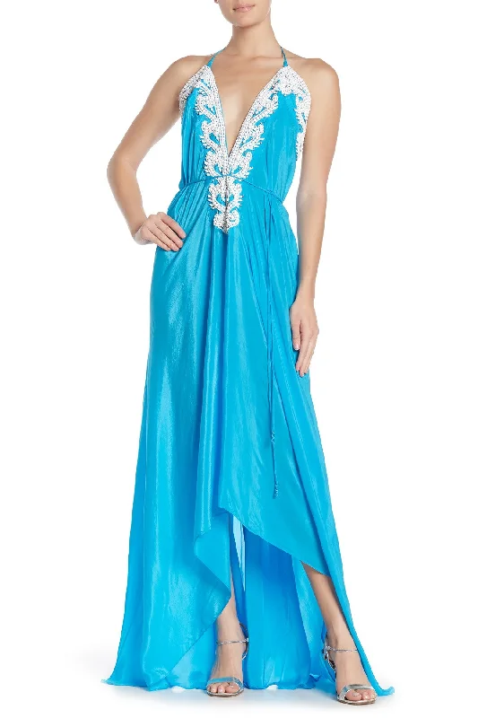 Santorini Partywear Dress For Women Tunics Solid Classic