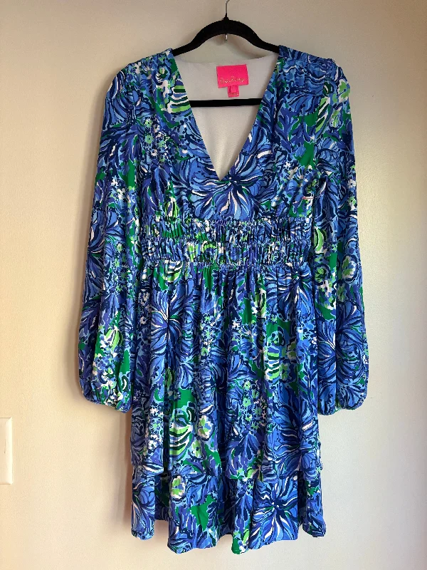 Dress Party Long By Lilly Pulitzer In Purple, Size: Xs Tunics Solid Classic