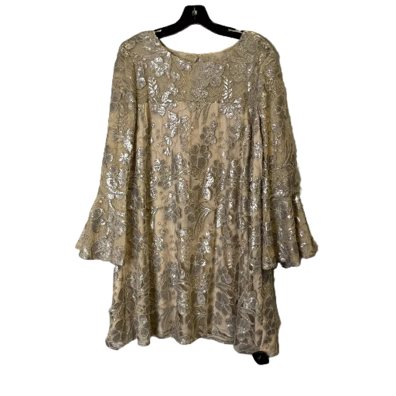 Dress Party Short By Belle Bartley Mischka In Cream, Size: 14 Tunics Leisure comfortable