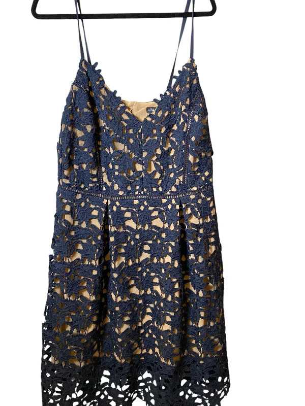 Dress Party Short By City Chic In Navy, Size: 14 Tunics Silk luxurious