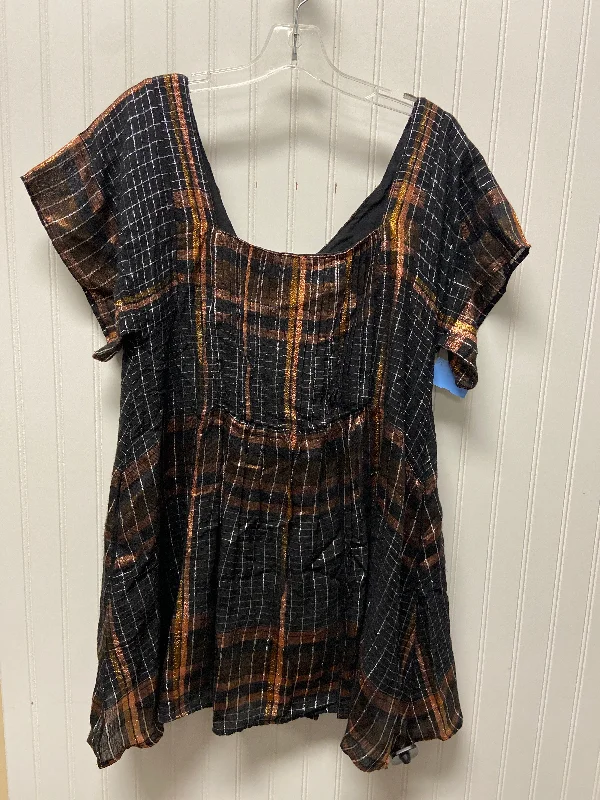 Dress Party Short By Free People In Black, Size: Xs Crew Neckline Sporty