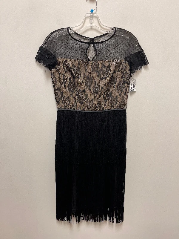 Dress Party Short By Gianni Bini In Black, Size: Xs Turtleneck Neckline Stylish