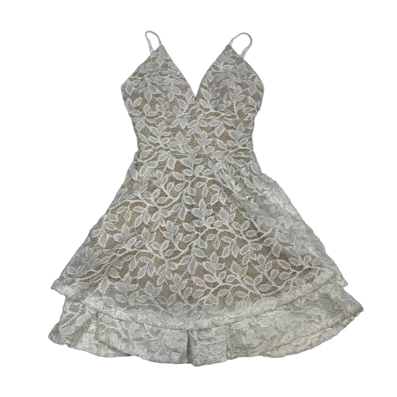 Dress Party Short By Honey and Rosie In White & Yellow, Size: Xxs Tunics Canvas sturdy