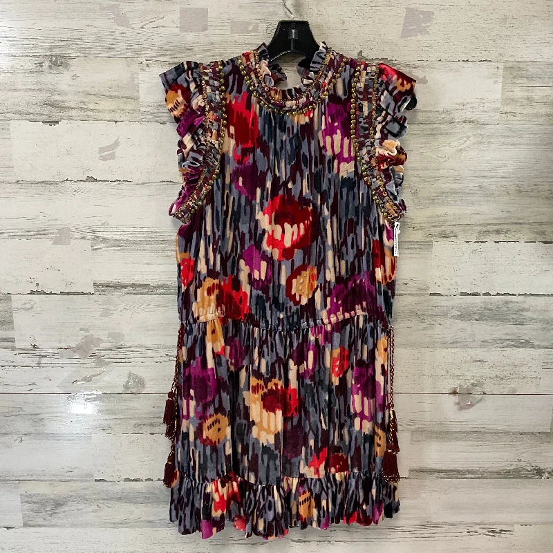 Dress Party Short By Ulla Johnson In Purple & Red, Size: Xs Tunics Ceremony elegant