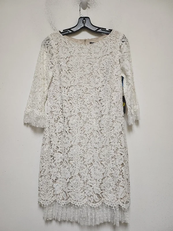 Dress Party Short By Vince Camuto In White, Size: S Tunics Prom sequined